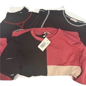 Tottini Girls Colorblock Sweatshirts bundle of 3 NWT